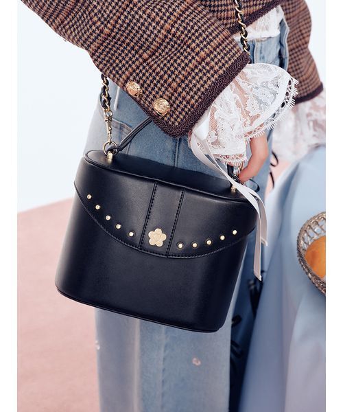 LILY BROWN(リリーブラウン)の「【LILY BROWN×MARY QUANT】バニティショルダーバッグ(ショルダーバッグ・レディース・ターコイズブルー/ブラック/マルチ・F)」の1枚目の写真