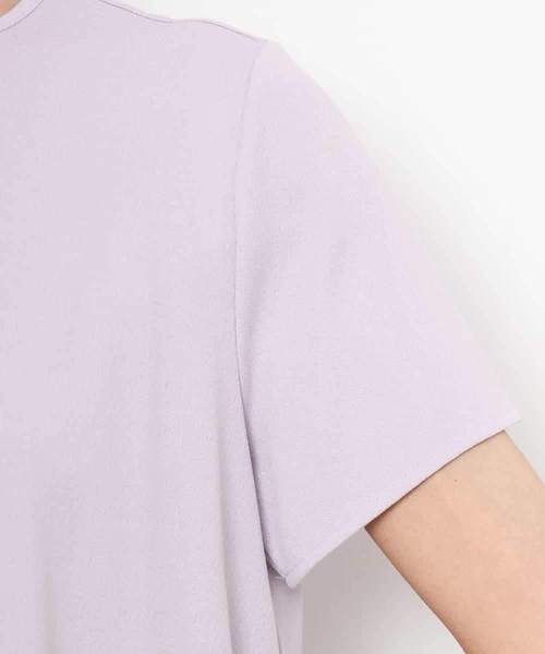 MICHEL KLEIN(ミッシェル・クラン)の「ギャザーネックジョーゼットカットソー(Tシャツ/カットソー・レディース・ホワイト/ブラック/ライラック・38)」の18枚目の写真