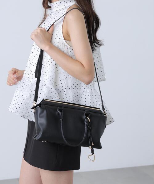 FREE'S MART（フリーズマート）の「◆〈Ｈｙｍａｎ　Ｒｏｔｈ〉casane tote bag S（ハンドバッグ・レディース・ブラウン/ブラック・ﾌﾘ-）」の3枚目の写真