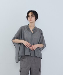 ケープ風ブラウス