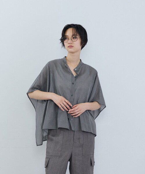 ADIEU TRISTESSE(アデュートリステス)の「ケープ風ブラウス(シャツ/ブラウス・レディース・ブルー系その他/ブラック系その他/ベージュ系その他・38)」の2枚目の写真