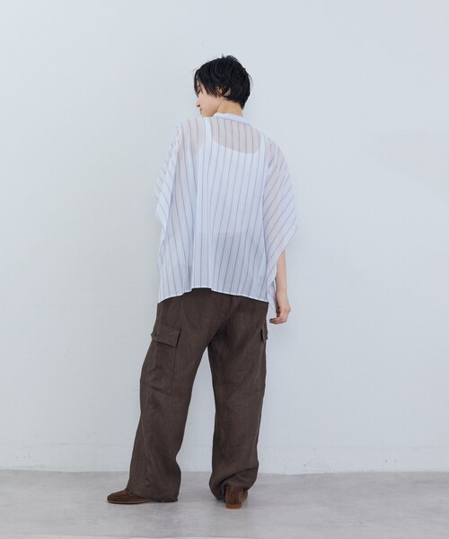 ADIEU TRISTESSE(アデュートリステス)の「ケープ風ブラウス(シャツ/ブラウス・レディース・ブルー系その他/ブラック系その他/ベージュ系その他・38)」の6枚目の写真