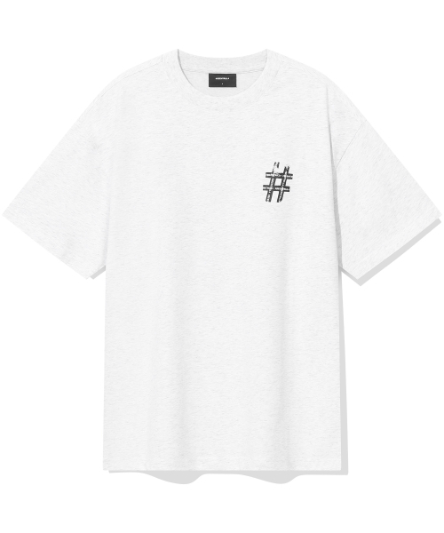 BEENTRILL(ビントリル)の「ヴィンテージハッシュタグオーバーサイズ半袖Tシャツ(アイスグレー)(Tシャツ/カットソー・レディース・その他・LARGE/SMALL/MEDIUM/X-LARGE)」の2枚目の写真
