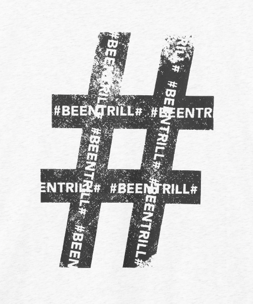 BEENTRILL(ビントリル)の「ヴィンテージハッシュタグオーバーサイズ半袖Tシャツ(アイスグレー)(Tシャツ/カットソー・レディース・その他・LARGE/SMALL/MEDIUM/X-LARGE)」の3枚目の写真