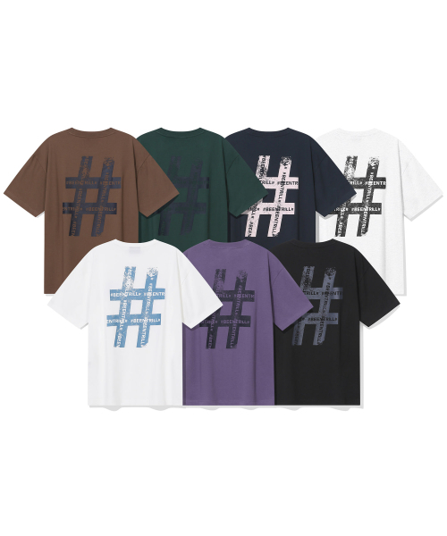 BEENTRILL(ビントリル)の「ヴィンテージハッシュタグオーバーサイズ半袖Tシャツ(アイスグレー)(Tシャツ/カットソー・レディース・その他・LARGE/SMALL/MEDIUM/X-LARGE)」の4枚目の写真