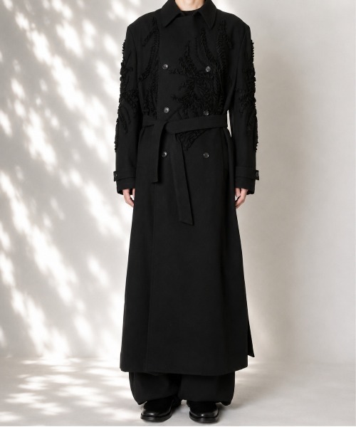 TAAKK（ターク）の「【TAAKK/ターク】TA26AW-CO051 LONG WOOL COAT（トレンチコート・メンズ・ベージュ/ブラック・2）」の3枚目の写真