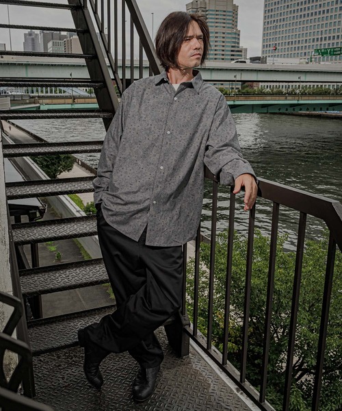 CAMBIO(カンビオ)の「ms6620-ペイズリー×コーデュロイシャツ(BP-BFA0125)(シャツ/ブラウス・メンズ・ベージュ/カーキ/グレー・S/M/L)」の18枚目の写真