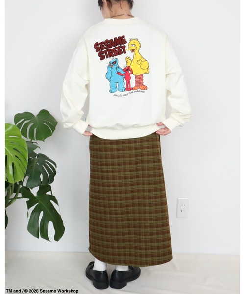 Ha-Li-C STORE(ハリックストア)の「【セサミストリート】カスレプリントスウェット(スウェット・メンズ・オフホワイト/チャコールグレー/A/ダークグリーン・LARGE/MEDIUM/X-LARGE)」の7枚目の写真