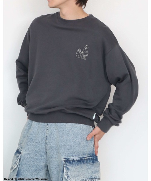 Ha-Li-C STORE(ハリックストア)の「【セサミストリート】カスレプリントスウェット(スウェット・メンズ・オフホワイト/チャコールグレー/A/ダークグリーン・LARGE/MEDIUM/X-LARGE)」の20枚目の写真