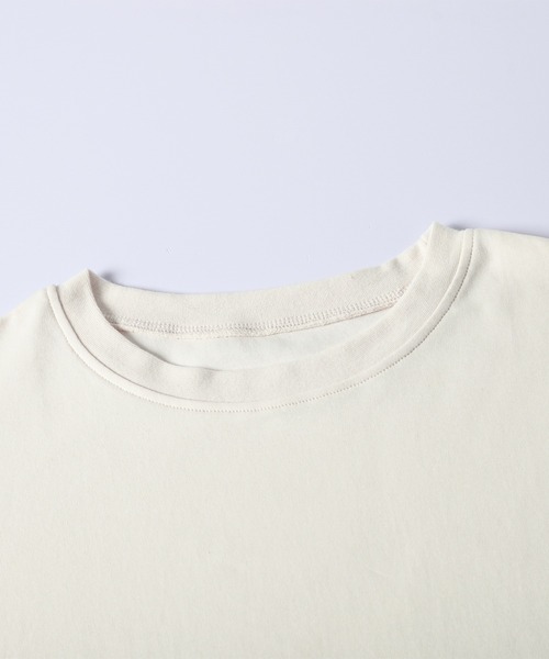 La-gemme（ラジェム）の「ロングスリーブTシャツ/ショート丈/スタイルアップ（Tシャツ/カットソー・レディース・ベージュ/杢グレー/ブラウン/ブラック・フリー）」の14枚目の写真