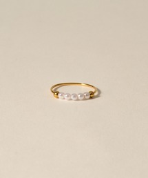 【novice】Petite Pearl Ring［Stainless］