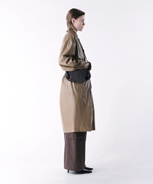 Cote&Ciel(コートエシエル)の「【cote&ciel/コートエシエル】 Nestos Split Tweed Alias / ショルダーバッグ(ショルダーバッグ・メンズ・ブラック×グレー・FREE)」の2枚目の写真