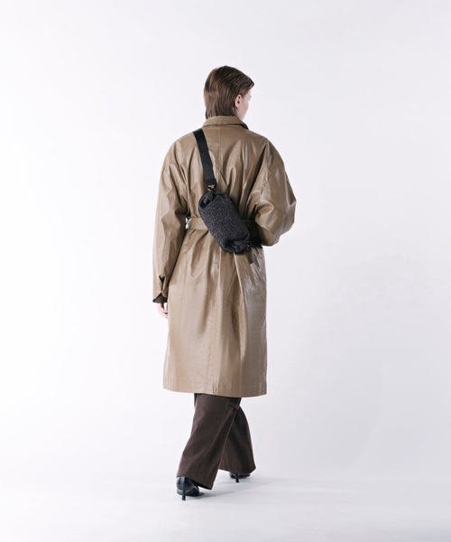Cote&Ciel(コートエシエル)の「【cote&ciel/コートエシエル】 Nestos Split Tweed Alias / ショルダーバッグ(ショルダーバッグ・メンズ・ブラック×グレー・FREE)」の4枚目の写真