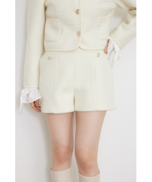 rienda(リエンダ)の「【セットアップ対応】ハイウエストスリットショートパンツ 秋服 冬服(その他パンツ・レディース・グレー/アイボリー/ベージュ・X-SMALL/SMALL/MEDIUM)」の8枚目の写真
