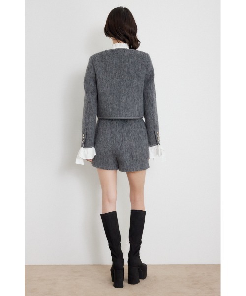 rienda(リエンダ)の「【セットアップ対応】ハイウエストスリットショートパンツ 秋服 冬服(その他パンツ・レディース・グレー/アイボリー/ベージュ・X-SMALL/SMALL/MEDIUM)」の20枚目の写真