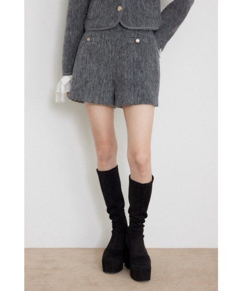 rienda(リエンダ)の「【セットアップ対応】ハイウエストスリットショートパンツ 秋服 冬服(その他パンツ・レディース・グレー/アイボリー/ベージュ・X-SMALL/SMALL/MEDIUM)」の21枚目の写真