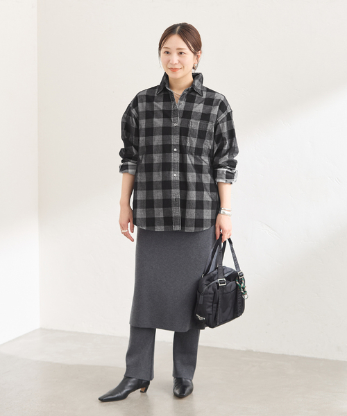 JOURNAL STANDARD(ジャーナルスタンダード)の「チェックコールシャツ(シャツ/ブラウス・レディース・チョコ/ブラック系その他・FREE)」の16枚目の写真