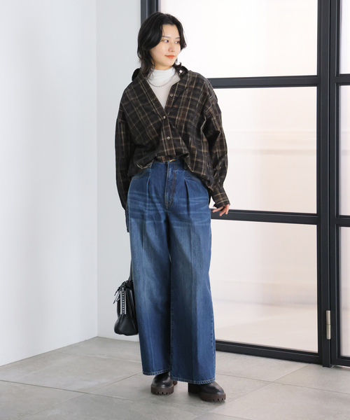 JOURNAL STANDARD(ジャーナルスタンダード)の「チェックコールシャツ(シャツ/ブラウス・レディース・チョコ/ブラック系その他・FREE)」の17枚目の写真