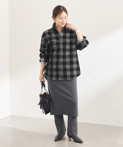 JOURNAL STANDARD(ジャーナルスタンダード)の「チェックコールシャツ(シャツ/ブラウス・レディース・チョコ/ブラック系その他・FREE)」の18枚目の写真