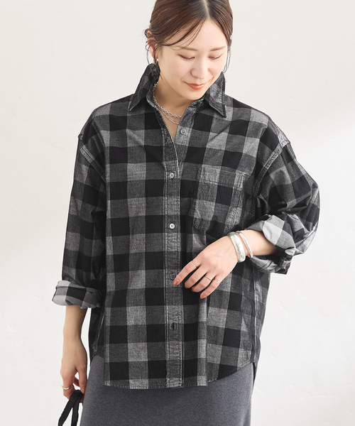 JOURNAL STANDARD(ジャーナルスタンダード)の「チェックコールシャツ(シャツ/ブラウス・レディース・チョコ/ブラック系その他・FREE)」の21枚目の写真