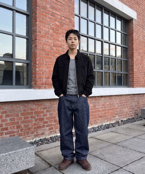 LETTERCOMO（レテルコモ）の「スタンドカラー スエード クロップジャケット ブラック（ライダースジャケット・レディース・ブラック・LARGE/X-LARGE/MEDIUM）」の8枚目の写真