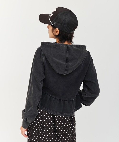 atmos pink(アトモスピンク)の「atmos pink Peplum Zip Hoodie / アトモス ピンク ペプラム ジップ フード(パーカー・レディース・ピンク/カモフラージュ/ブラック・FREE)」の10枚目の写真