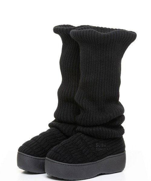 ODAKHA(オダカ)の「ODAKHA(オダカ)ODAKHAxSUBU loose socks boots(ブーツ・レディース・ブラック/ホワイト・0/00)」の3枚目の写真