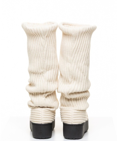 ODAKHA(オダカ)の「ODAKHA(オダカ)ODAKHAxSUBU loose socks boots(ブーツ・レディース・ブラック/ホワイト・0/00)」の4枚目の写真