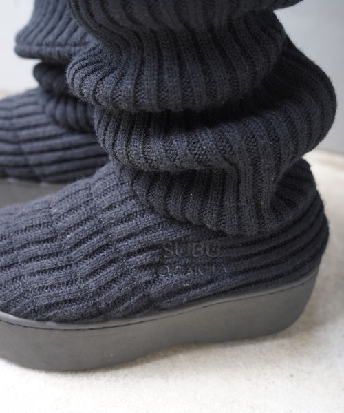 ODAKHA(オダカ)の「ODAKHA(オダカ)ODAKHAxSUBU loose socks boots(ブーツ・レディース・ブラック/ホワイト・0/00)」の9枚目の写真