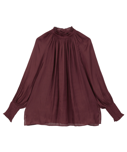 Tiara(ティアラ)の「《定番》2wayフリルネックギャザーブラウス(セットアップ可)(シャツ/ブラウス・レディース・アイボリー/ピンク/ブラウン・FREE)」の12枚目の写真