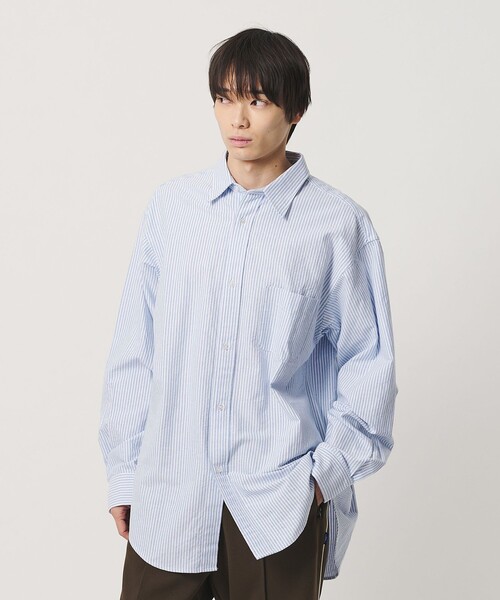 NICE WEATHER（ナイスウェザー）の「＜NICE WEATHER＞オックスフォード シャツ（シャツ/ブラウス・メンズ・その他1/ライトブルー・M/XS/L/S）」の3枚目の写真