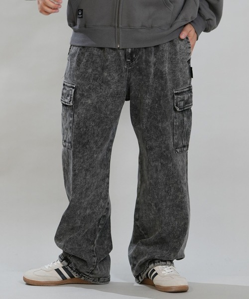 DC(ディーシー)の「DC/ディーシー ロングパンツ カーゴパンツ 26 SUPERWIDE CARGO PANT DPT264035(その他パンツ・メンズ・インディゴブルー/リアルツリーカモ/ケミカルウォッシュ・L/XL/M/S)」の2枚目の写真