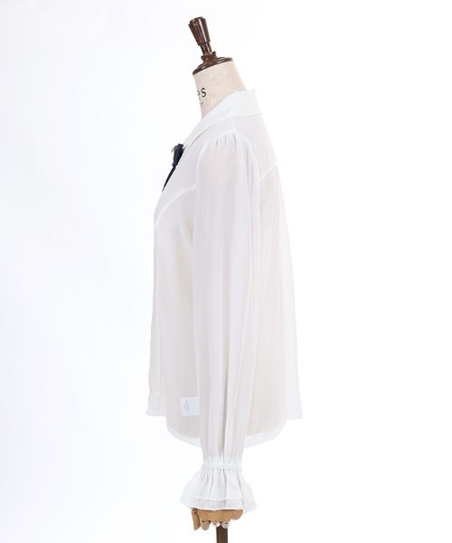 axes femme(アクシーズファム)の「リボン×パールチェーンブラウス(シャツ/ブラウス・レディース・ワイン/ブラウン/ネイビー・MEDIUM/LARGE)」の17枚目の写真