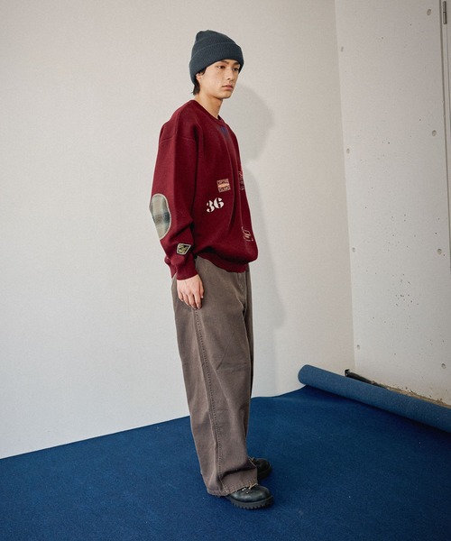 niko and...(ニコアンド)の「クラフトニットプルオーバー(ニット/セーター・メンズ・ブラック/グレー/レッド/グリーン・MEDIUM/LARGE)」の16枚目の写真