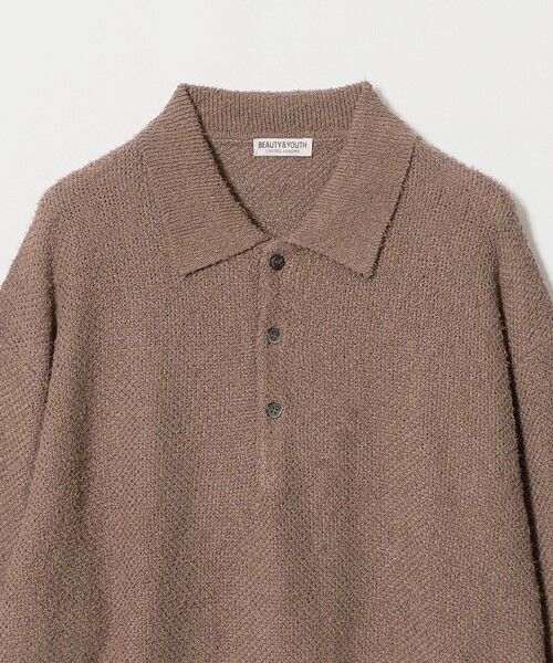 BEAUTY&YOUTH UNITED ARROWS(ビューティーアンドユースユナイテッドアローズ)の「ニュアンス カール 3B ポロニット ウォッシャブル(ニット/セーター・メンズ・モカ/レッド/ブラック・S/M/L/XL)」の11枚目の写真