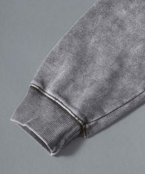 SITRY(シトリー)の「Grunge Style Sweat Zip Hoodie/グランジ ヴィンテージライク オーバーサイズ ショート丈 裏毛 フルジップパーカー フーディー パーカー スウェット レディース メンズ(パーカー・メンズ・ブラウン/カーキ/ブラック・M/L)」の16枚目の写真