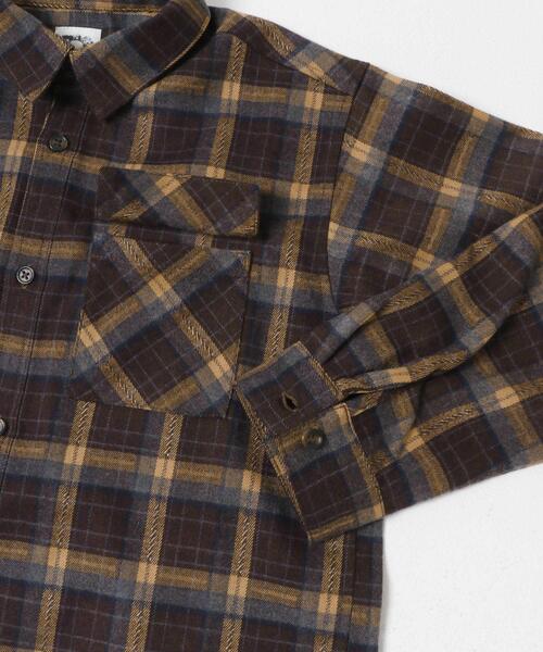 URBAN RESEARCH DOORS(アーバンリサーチドアーズ)の「『150サイズあり』ネルチェックオーバーサイズシャツ(KIDS)(シャツ/ブラウス・キッズ・ネイビー/キャメル・150/120/135)」の21枚目の写真