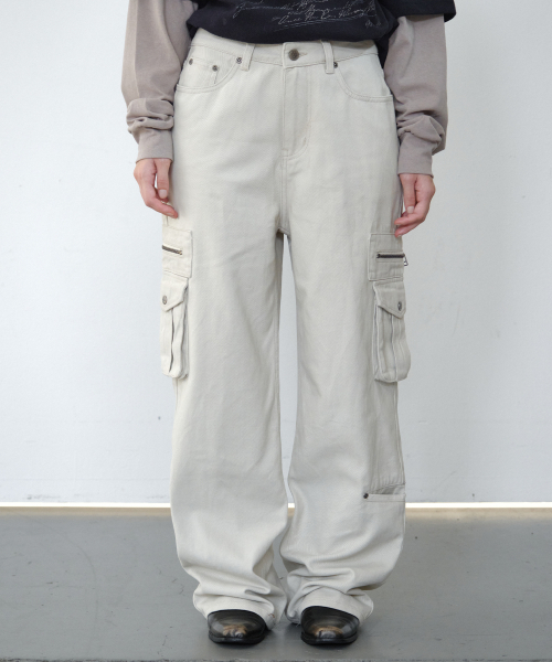 Midnight Move（ミッドナイトムーブ）の「ジップSTパンツ（アイボリー）（その他パンツ・レディース・その他・SMALL/MEDIUM）」の4枚目の写真