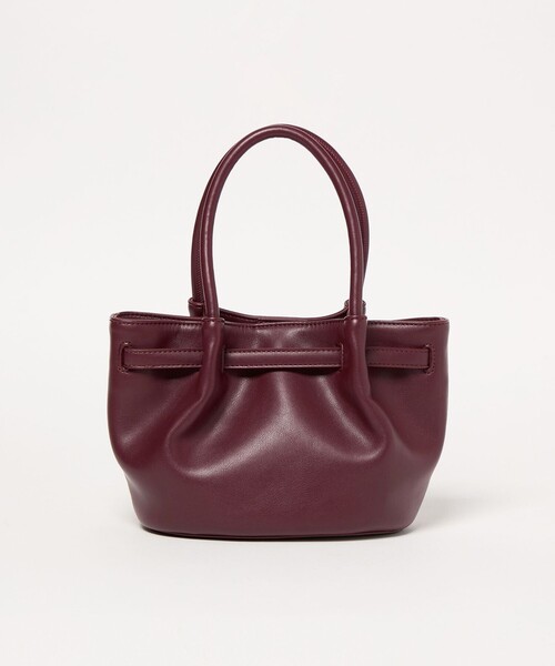 green label relaxing(グリーンレーベルリラクシング)の「【別注】<SINBONO>ベルト トートバッグ / ショルダーバッグ(ショルダーバッグ・レディース・ワインレッド/ブラック・FREE)」の9枚目の写真