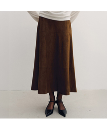 TVF SUADE FLARE SKIRT_2COLORS
