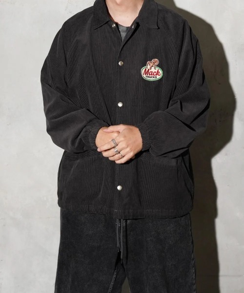 MACK TRUCKS(マックトラックス)の「CORDUROY COACHERS JACKET(ブルゾン・メンズ・チャコールグレー/ブラウン/グリーン/ブラック・LARGE/MEDIUM)」の13枚目の写真