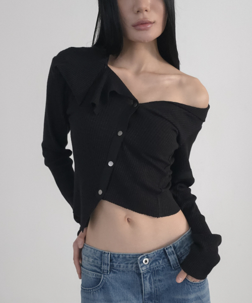 DOGMA EHKS(ドグマ エックス)の「SQUARE KNIT CARDIGAN BLACK(カーディガン/ボレロ・レディース・その他・FREE)」の1枚目の写真