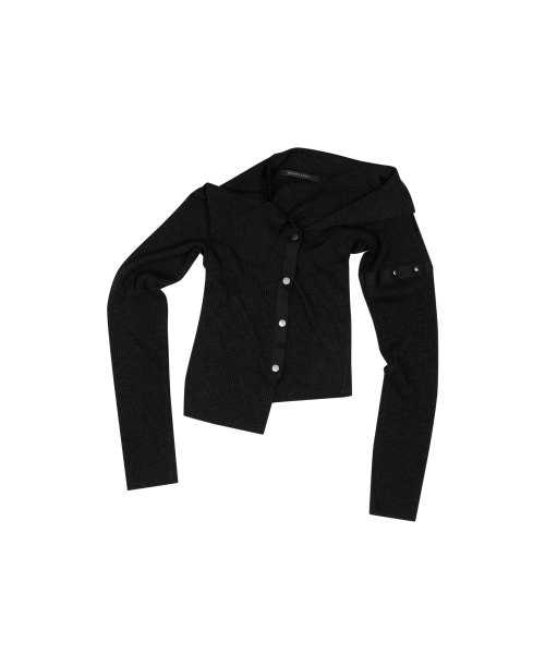 DOGMA EHKS(ドグマ エックス)の「SQUARE KNIT CARDIGAN BLACK(カーディガン/ボレロ・レディース・その他・FREE)」の2枚目の写真
