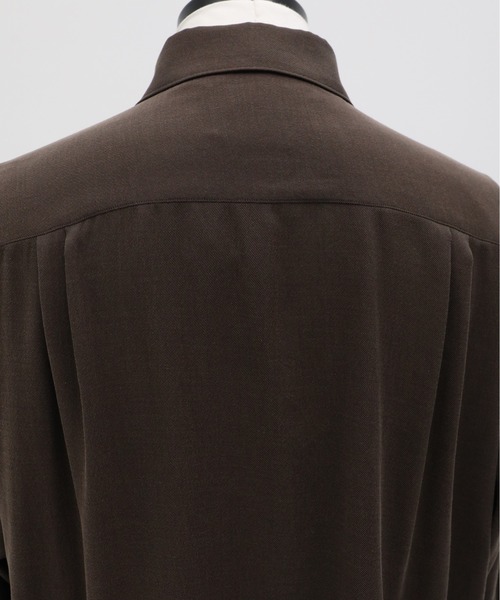 UNITED TOKYO(ユナイテッドトウキョウ)の「SILK NYLON TWILL ダブルタックシャツ(シャツ/ブラウス・メンズ・ブラック/オフホワイト/ブラウン・1/2)」の20枚目の写真