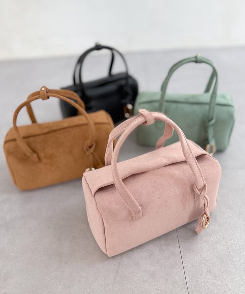 DouDou(ドゥドゥ)の「ミニキューブボストンバッグ(トートバッグ・レディース・グリーン/ブラック/ピンク/ブラウン・FREE)」の17枚目の写真