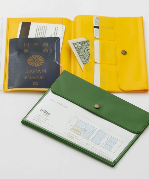 Nahe（ネーエ）の「nahe ネーエ トラベルオーガナイザー 収納ケース パスポート 三つ折り クリア A6（パスポートケース・レディース・グレー/アイボリー/グリーン/レッド/イエロー/ブルー/ホワイト/ブラック/グレー系その他/ブラウン系その他/クリア・FREE）」の22枚目の写真