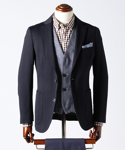 B:MING by BEAMS（ビーミングバイビームス）の「ビーミング by ビームス / カジュアルジレ（ベスト・メンズ・ナチュラル/ベージュ/ブルー系その他/ネイビー・48/46/44）」の4枚目の写真