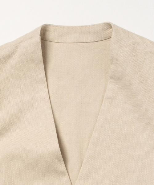 B:MING by BEAMS（ビーミングバイビームス）の「ビーミング by ビームス / カジュアルジレ（ベスト・メンズ・ナチュラル/ベージュ/ブルー系その他/ネイビー・48/46/44）」の5枚目の写真