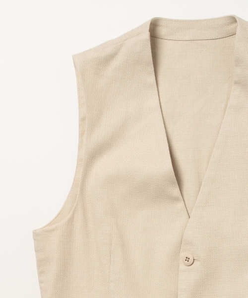 B:MING by BEAMS（ビーミングバイビームス）の「ビーミング by ビームス / カジュアルジレ（ベスト・メンズ・ナチュラル/ベージュ/ブルー系その他/ネイビー・48/46/44）」の6枚目の写真