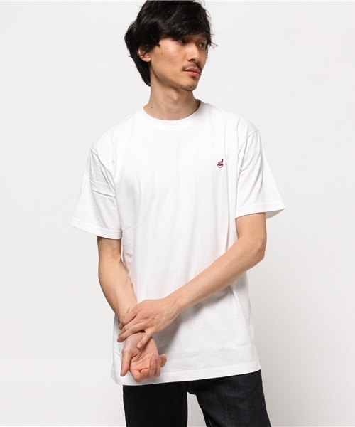 MAJESTIC（マジェスティック）の「Majestic/F/MLB別注TEE SS CLI（Tシャツ/カットソー・メンズ・ホワイト/ネイビー・SMALL/LARGE/X-LARGE/MEDIUM）」の14枚目の写真